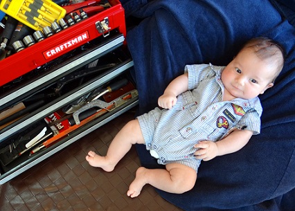 newborn mechanic outfit